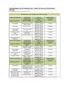 Participación foro tema Salud y trabajo