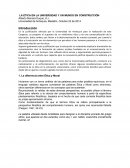 LA ÉTICA EN LA UNIVERSIDAD Y UN MUNDO EN CONSTRUCCIÓN