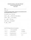 Examen diagnostico de ingles 1
