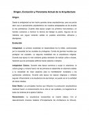 Origen, Evolución y Panorama Actual de la Arquitectura
