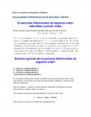 Ecuaciones diferenciales de segundo orden