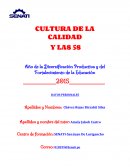 CULTURA DE CALIDAD Y LAS 5S