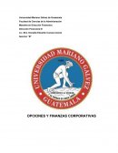 OPCIONES Y FINANZAS CORPORATIVAS