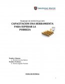 CAPACITACION UNA HERRAMIENTA PARA SUPERAR LA POBREZA