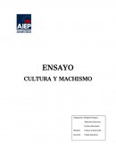 CULTURA Y MACHISMO
