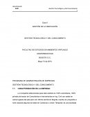 GESTIÓN TECNOLÓGICA Y DEL CONOCIMIENTO