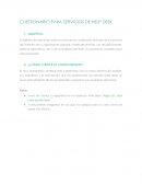 CUESTIONARIO PARA NUEVO HELP DESK