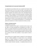 Comportamiento económico Honduras 2007