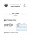 Reporte de Laboratorio Práctica No. 3 “Determinación de la constante del producto de solubilidad”