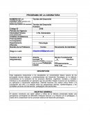 Programa Teorías del Desarrollo Humano