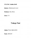 Alfabetizacion inicial. Trabajo Práctico