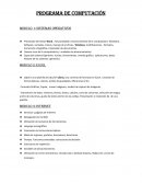 Programa de Computación MODULO 1: Sistemas Operativos