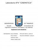 Laboratorio N°4 “CINEMATICA”
