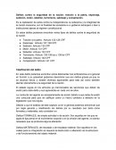 Delitos especiales. Delitos contra la seguridad de la nación