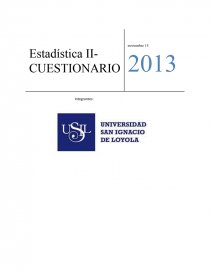 ESTADISTICA CUESTIONARIO. Página 1