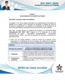 Generalidades de la Auditoría de Calidad Actividad: Principios y tipos de auditorías