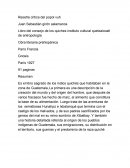 Reseña Critica Del Popol Vuh