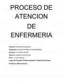 PROCESO DE ATENCION DE ENFERMERIA