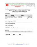 Proyecto de investigacion riesgo biologico