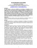 DE LOS SÓLIDOS A LOS FLUIDOS