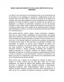 MEDIR COMO INSTRUMENTO DE EVALUACION IMPORTANTE EN LAS EMPRESAS