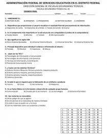 Examen informatica. Página 1