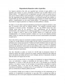 Dependencia financiera sobre el petróleo