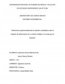 Determinar experimentalmente la relación cuantitativa entre la longitud de deformación de un resorte metálico y la masa que lo produce