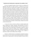 Importancia de la filosofía para la comprensión de la realidad y la vida