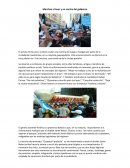 Marchas a favor y encontra del regimen ecuatoriano