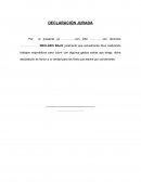 Declaracion jurada