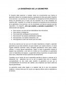 La enseñanza de la geometria