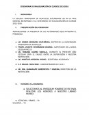 Ceremonia de inicio e curso