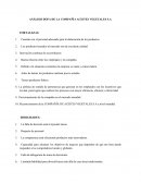 ANÁLISIS DOFA DE LA COMPAÑÍA ACEITES VEGETALES S.A