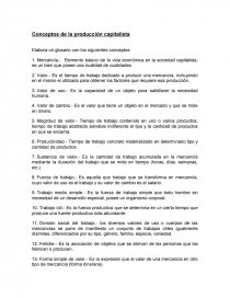 Conceptos de la producción capitalista. Página 1