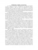 Religiosidad y religion contemporanea