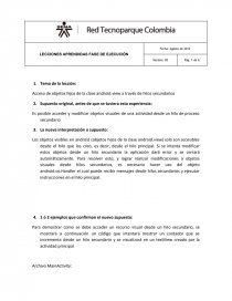 Acceso de objetos hijos de la clase android.view a través de hilos secundarios. Página 1