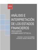 ANALISIS FINANCIERO TOTTUS
