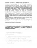 PROBLEMA QUE AFECTA AL ÁREA FINANCIERA. ADMINISTRATIVA