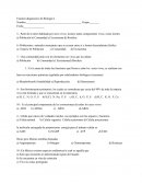 Examen diagnostico de biología 1