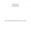 Determinación del Porcentaje de Ácido Acético en Vinagre