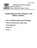 Condiciones de vida cotidiana y del ámbito laboral