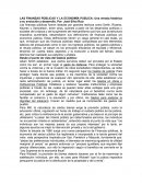 LAS FINANZAS PÚBLICAS Y LA ECONOMÍA PUBLICA