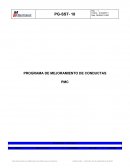 PROGRAMA DE MEJORAMIENTO DE CONDUCTAS