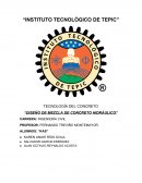 Dosificación de concreto. Ejemplo.