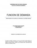 Funcion de demanda