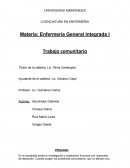 Enfermería General Integrada I Trabajo comunitario