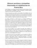 Ofrecen servicios a compañías interesadas en establecerse en Puerto Rico