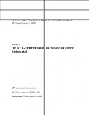 Unidad 1 TP N° 1.2: Purificación de sulfato de cobre industrial