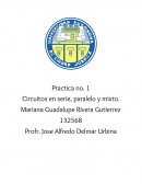 Circuitos en serie, paralelo y mixto.